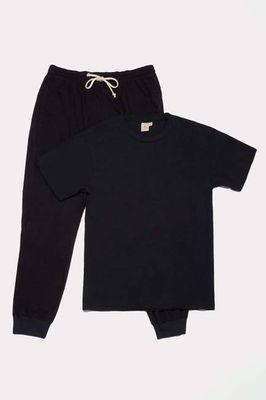 Women's Organic Black Pack: Jogger Pants + Unisex Style Tee