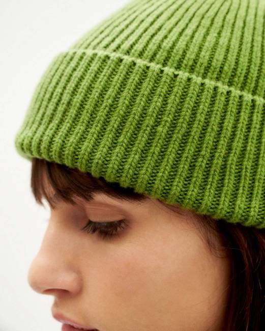 Light green wool Amor beanie