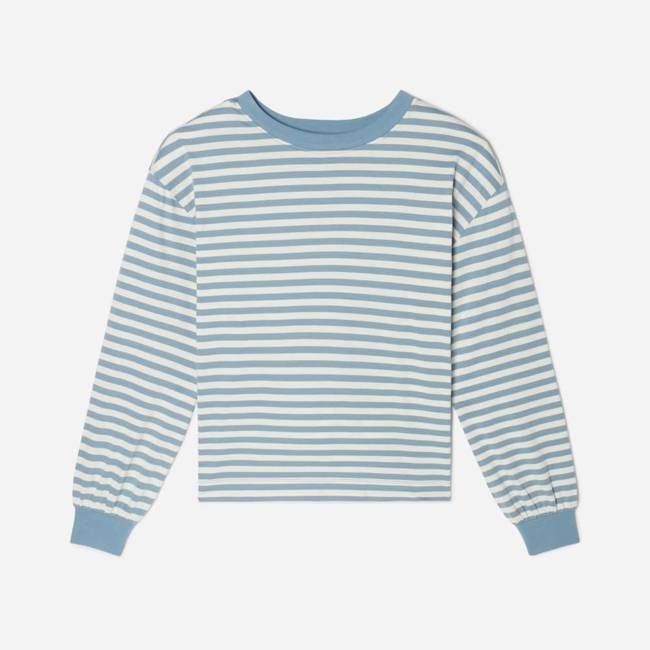 The Organic Cotton Long-Sleeve Tee | Spring Lake / Canvas