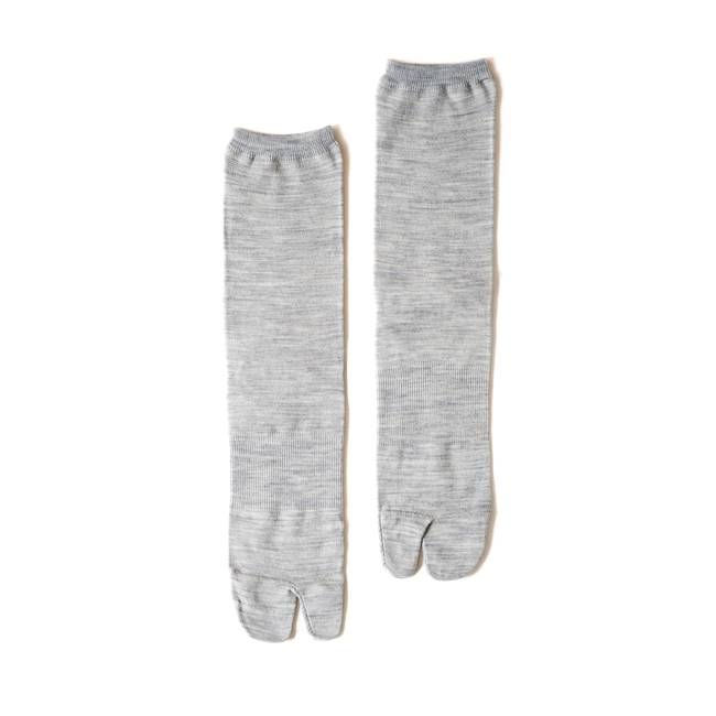 NODAL Australian Merino Wool Tabi Sock Melange Gray