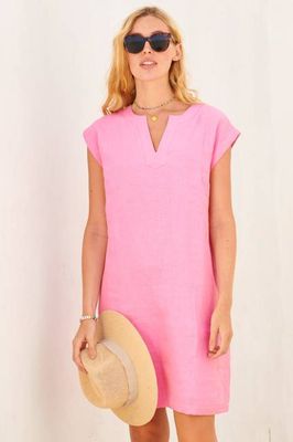 Dori Linen Dress | Pink