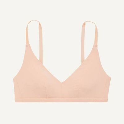 SALE Knickey Triangle Bralette in Peach