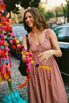 The Alessandra Dress Petites | Mauve Pressed Petals