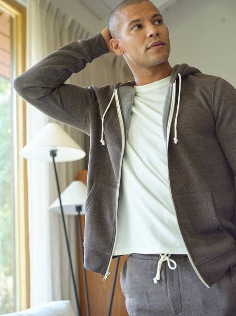 Triblend Zip Fleece Hoodie