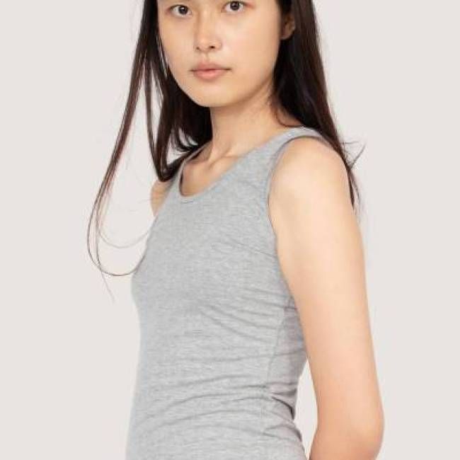 Bio Tanktop hellgrau meliert - kaufen