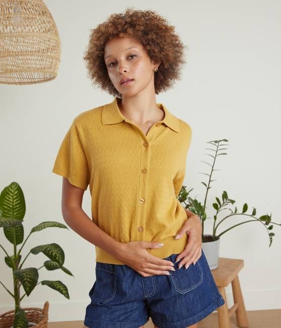 Antigua Knit Top - Honey