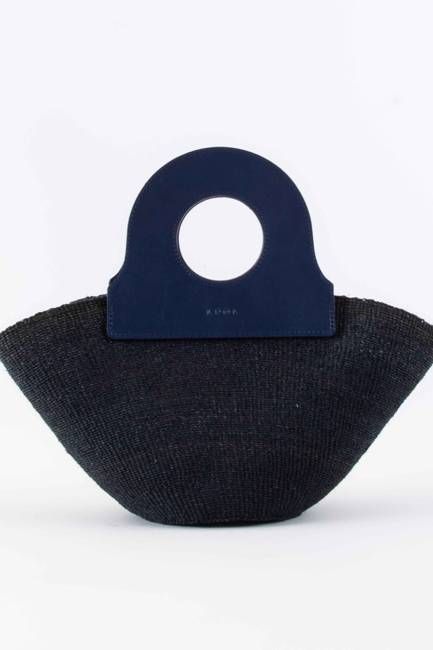 Handheld Basket Black & Navy