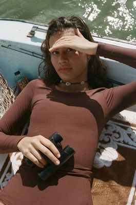 Poppler Rashguard Top - Coco Rib