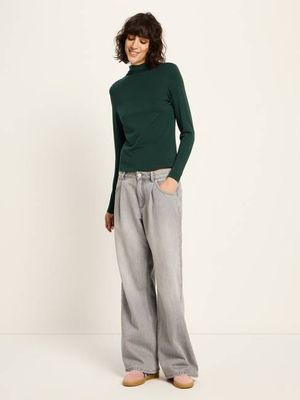 Shirt mit Stehkragen