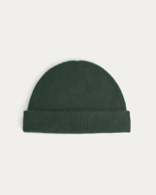 Cashmere Docker Beanie | Dark Green