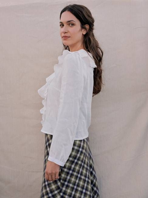 Brandy Blouse in Pearl