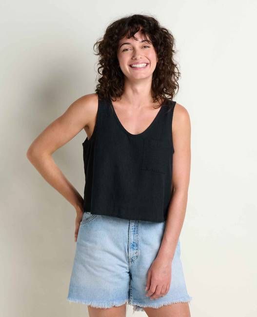 Taj Hemp Button Back Tank