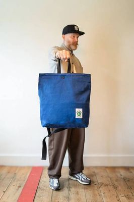 Cora + Spink Goat Tote Navy