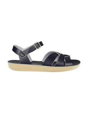 Navy Leather Sandals
