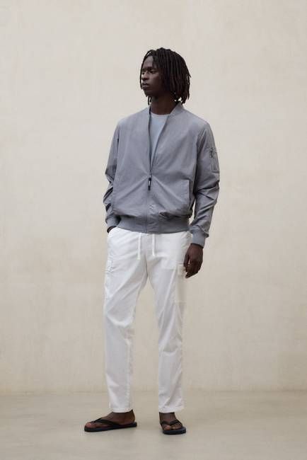 WHITE TARGO TROUSERS