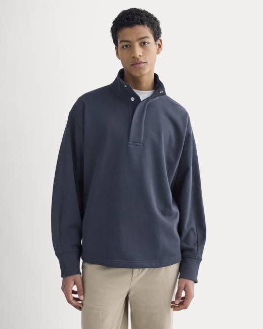 Off-Duty Terry Pullover | Deep Navy