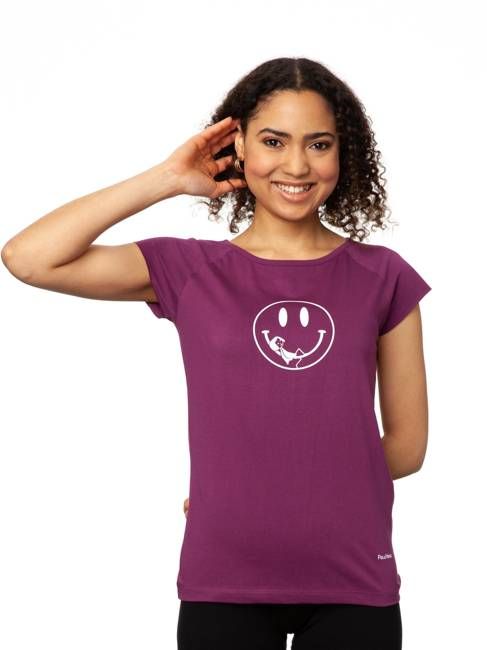 Smiley Cap Sleeve berry size XS