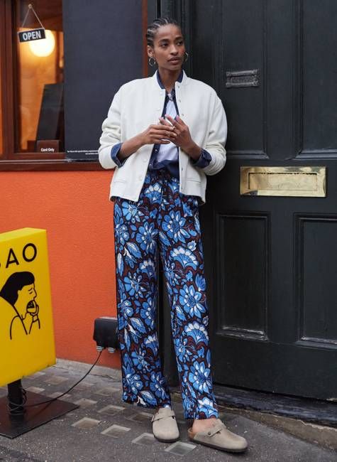 Mandy Printed Satin Trousers