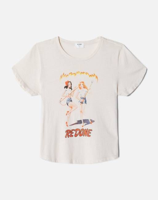 Classic Tee Devil Girls - Vintage White
