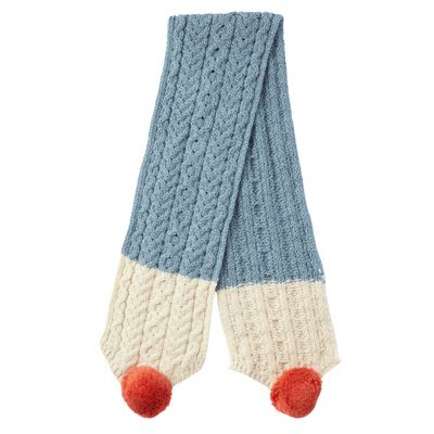 Finchley Merino Children's Scarf - Sky Blue