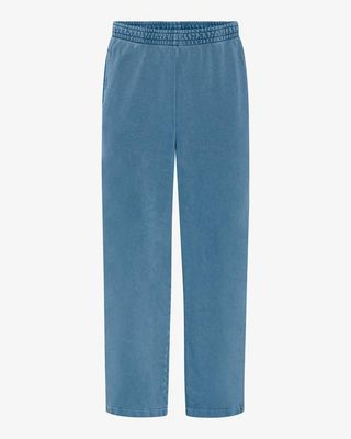 Organic Straight Leg Sweatpants - Faded Indigo