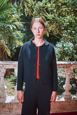 ROSA Summer Jacket in Organic Cotton - Navy