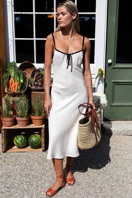 Amy Bias Sundress - Arctic Wolf Colorblock