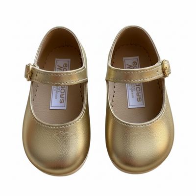 Britannical x Early Days - Mary Jane Pre-Walker Baby Girl Shoes - Gold