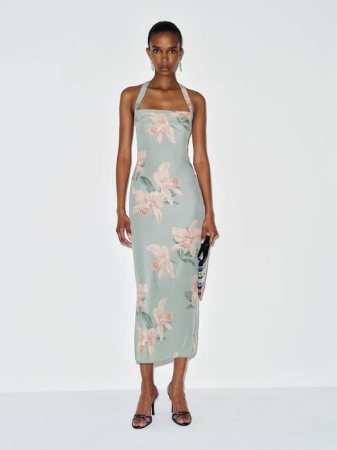 Reformation Alli Silk Dress