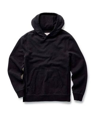 The Sunset Hoodie in Black Indigo Terry