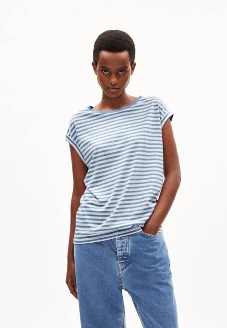 JILAANA STRIPES| iceberg blue-oatmilk