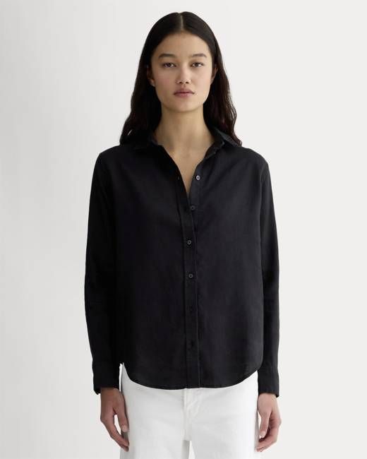 The Must-Have Shirt in Linen | Black