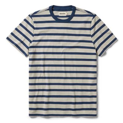 The Organic Cotton Tee in Daybreak Stripe