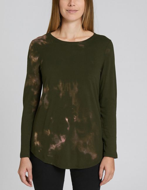 Femme Tie-Dyed Upcycled Long Sleeve T-shirt