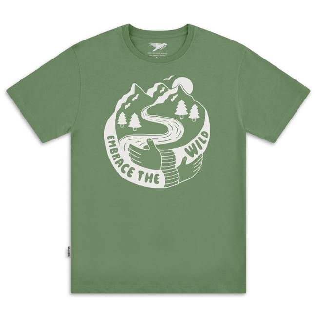 embrace the wild organic cotton tee