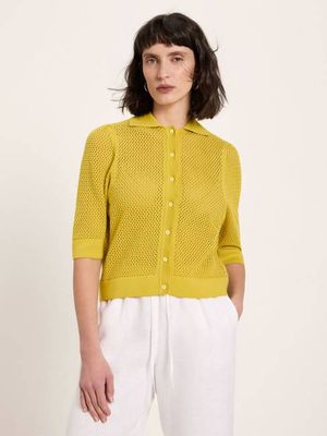Short-sleeved cardigan (GOTS)