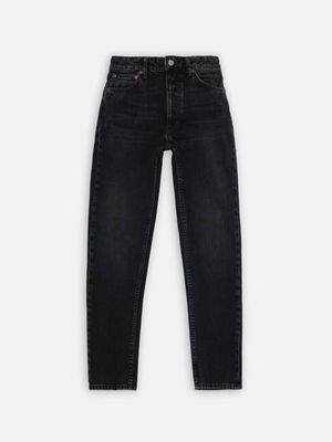 Breezy Britt Schwarzer Crosshatch | Nudie Jeans