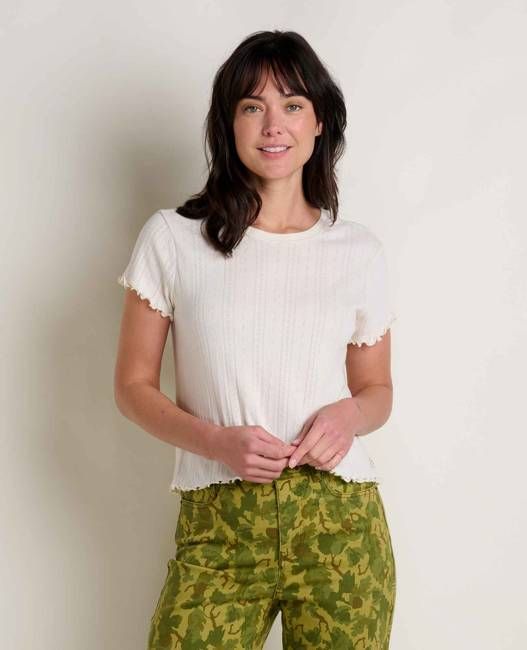 Foothill Pointelle Baby Tee