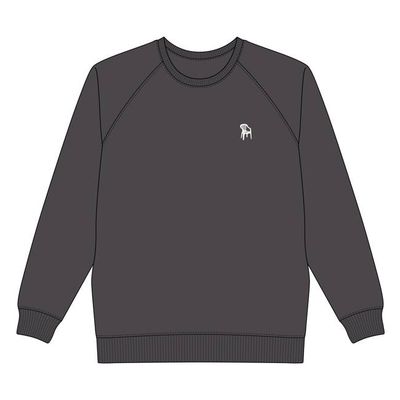 DEDICATED - Sweatshirt Malmoe Kunststoffstuhl Anthrazit