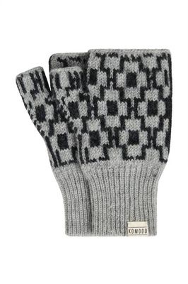ABSTRACT Lambswool Gloves - Grey