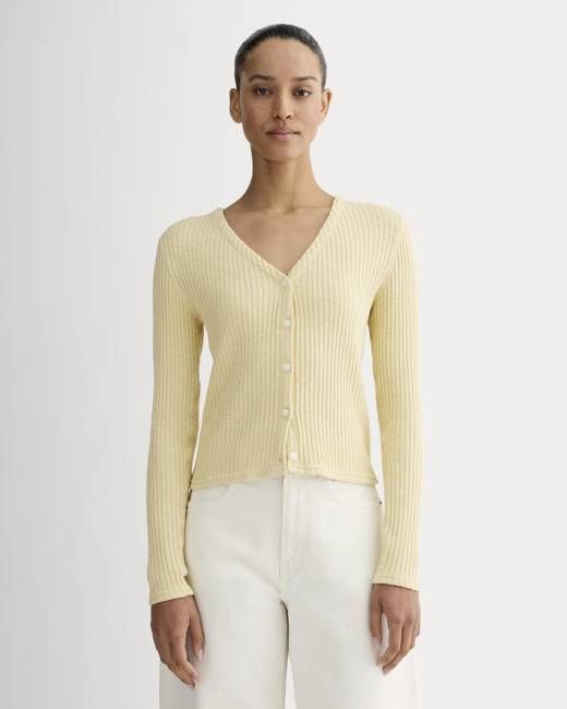 The Cozy Rib Cardigan | Banana Crepe