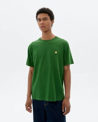Green t-shirt back yellow sun