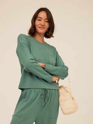 Shaina Modal Terry Pocket Long Sleeve