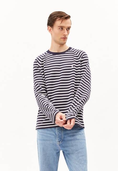 BAARN STRIPES| oatmilk-night sky