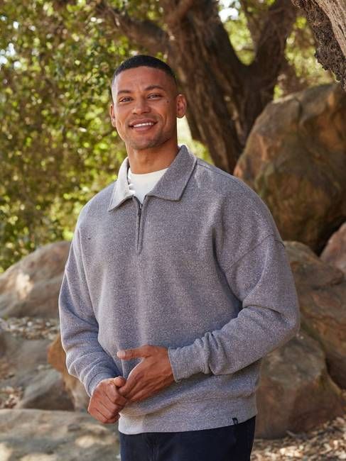 Gabe Triblend Fleece 1/4 Zip Polo