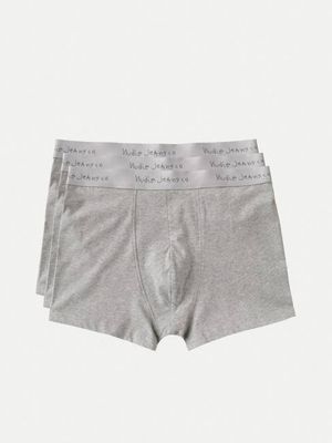 Boxershorts 3er-Pack Graumelange | Nudie Jeans