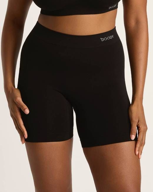 Seamfree Undershort with Pocket 6" - Black