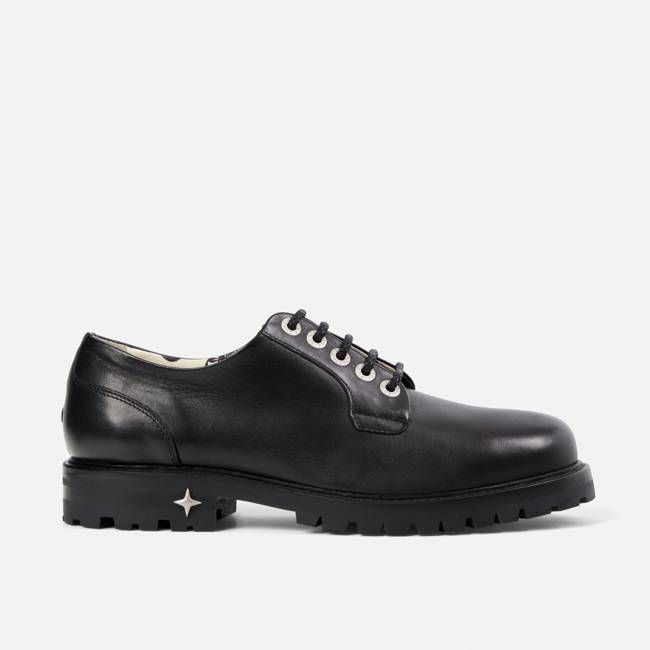 Lennon Black Derby Shoe - Men's