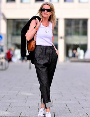 GILL Pants Denim Black