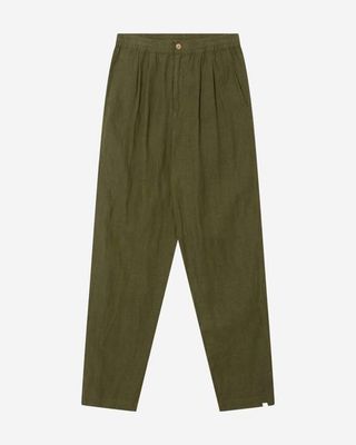 Classic Linen Pants olive